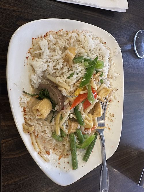 Green curry special w tofu   at Thai Rak Thai  in Scranton