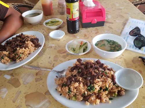 Fried rice 5500 riel at Sir Si Pha in Kampong Cham