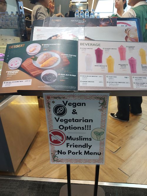 Has vegan options! at DMK - Dragon Express & Bento Sushi - T1 in Bangkok