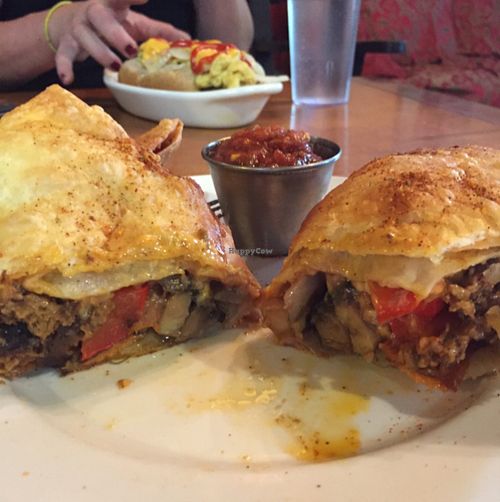 Giant chimichanga! the best I've ever had. at Veggie Bob's Kitchen in Fort Langley