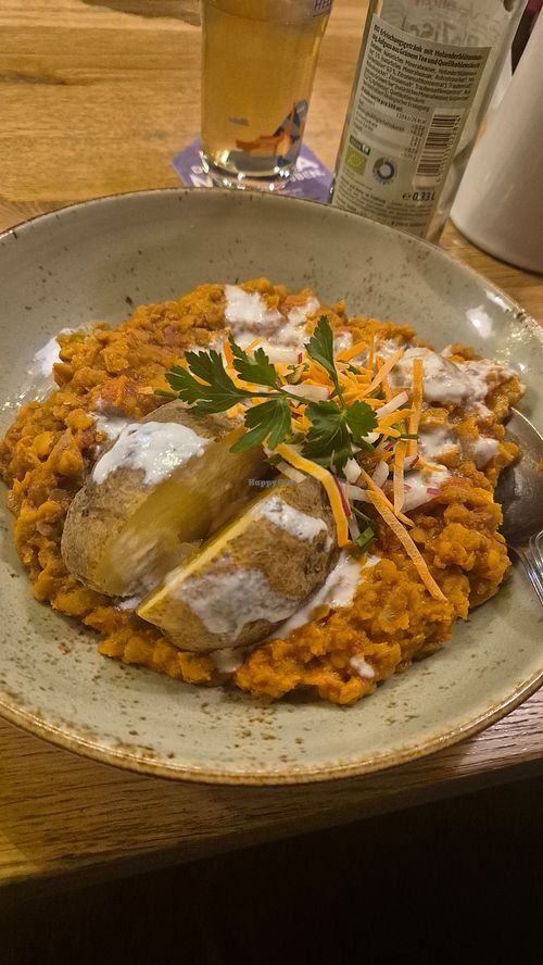Pikantes Linsencurry at Vulkan Brauerei in Mendig