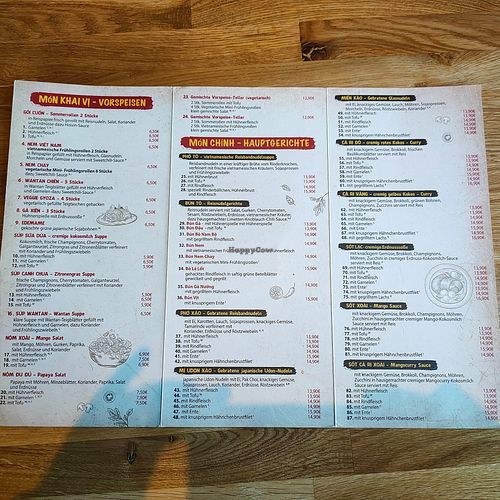 Regular menu at To 1990 Restaurant in Cologne