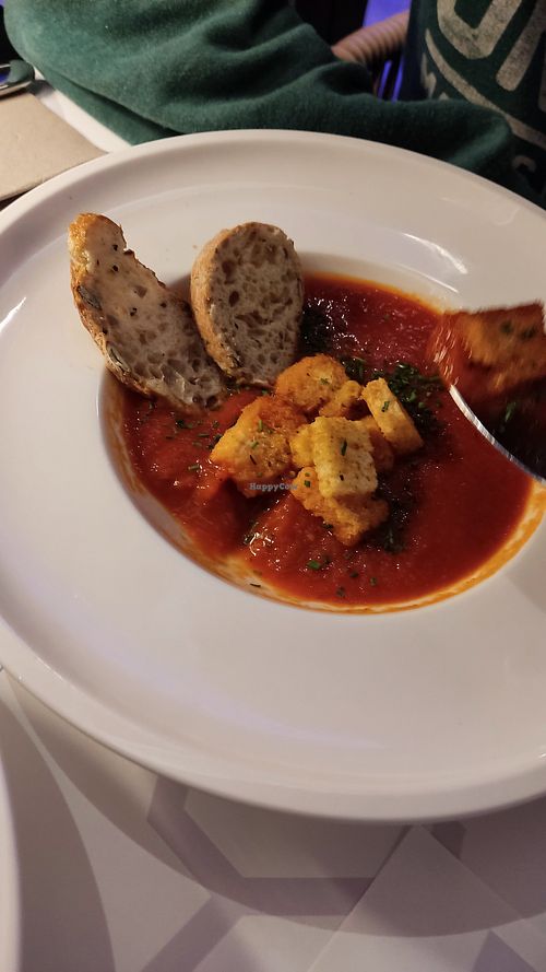 Vegetable soup at Cielo Rooftop Restaurant in Kotor