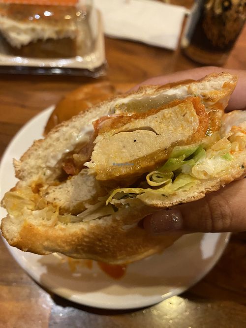 SO Good! 😊   at Veggie Grill by Next Level in Carlsbad