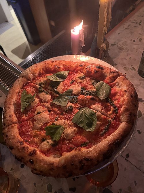 vegan shuggie pizza   at June Bug   in Somerville