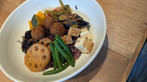 Vegan Rice Bowl at RHC カフェ 熊本店 in Kumamoto
