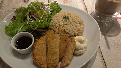Soy cutlet meal  at AIN SOPH.Soar in Tokyo