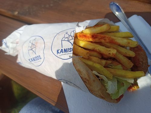 Pita vegan at Kanisos in Uccle