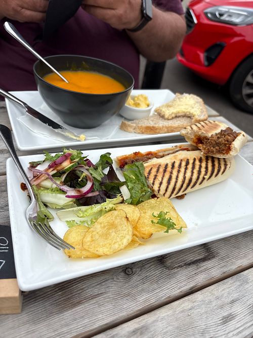 Soup and panini option  at Deli In The Square  in Strathpeffer