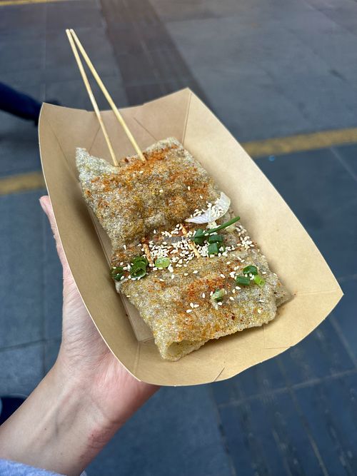 kao shao pi  at Heji Xingtiao Pidougan - Jiefangbei food street in Chongqing