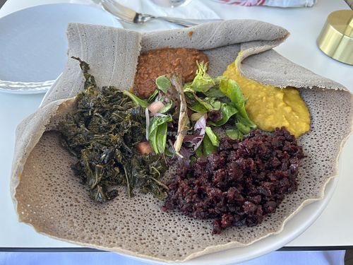 ☝🏽Vegan sampler  at Red Sea Eritrean & Ethiopian Cuisine in Oakland Park
