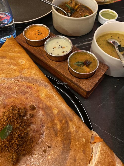Dosa sauces  at Flames Of India in Westcliff-on-sea