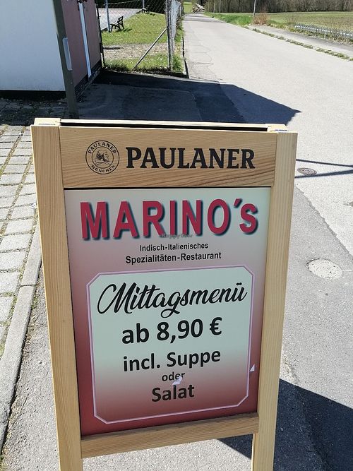 Vegane Karte und günstige Mittagsoptionen at Marino's in Odelzhausen