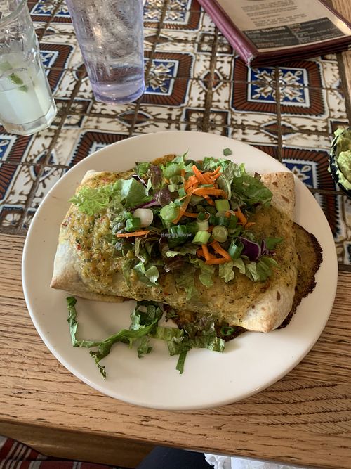 Vegan burrito  at Casa Nueva in Athens