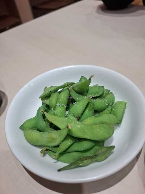 Edamame at Ramen Shichisai Restaurant in Tokyo