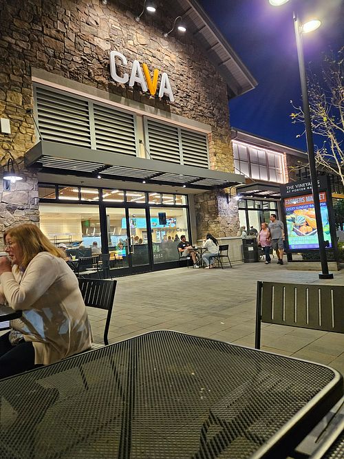 Good out door eating and indoor. at CAVA - Rinaldi St in Los Angeles