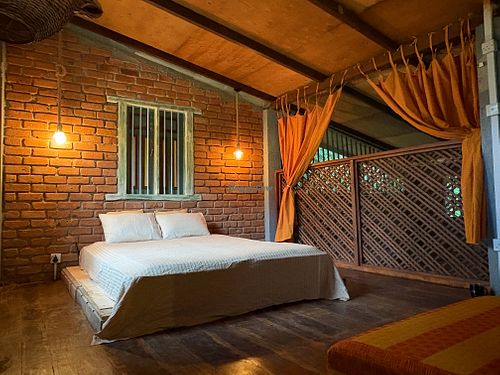 Room on the wooden loft
Rustic and cozy. 
For great relaxation and intimacy  at Moss Forest Vegan  in Hadigalla