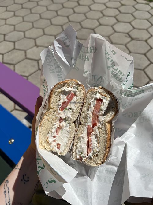   at Grabstein's Bagels in New York City