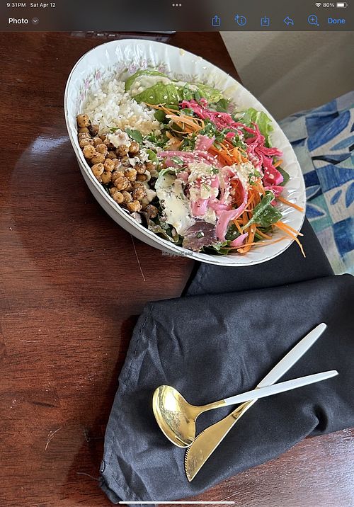 Oliphant’s Bowl Veggiee  at Oliphant's Tea & Coffee House in Hot Springs
