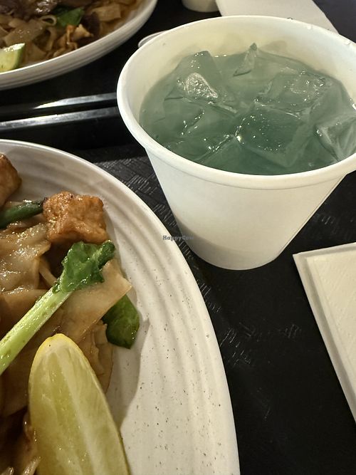 Pandan tea  at Khao Kang Thai - Kiosk in Chatswood