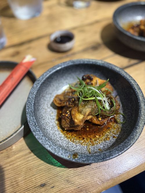 Mushroom dumplings   at Umi  in Londonderry