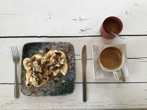 morning starter + espresso  at DAO of Life in Sihanoukville