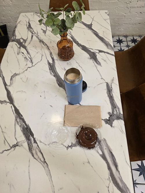 Double chocolate vegan donut at Parlor Doughnuts  in Lakeland