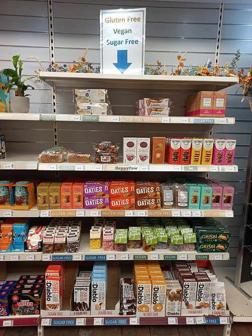 Vegan Section of Store at Seasons Cafe in Warlingham