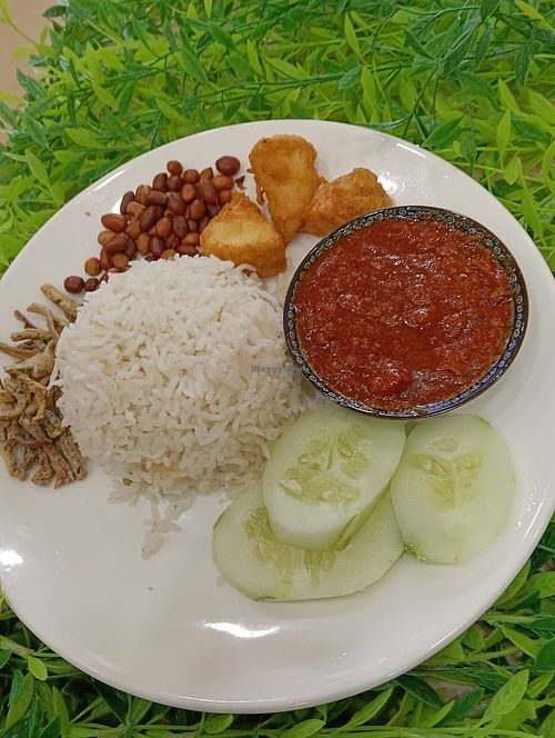 Nasi Lemak at Temu Vegan Palace in Penang