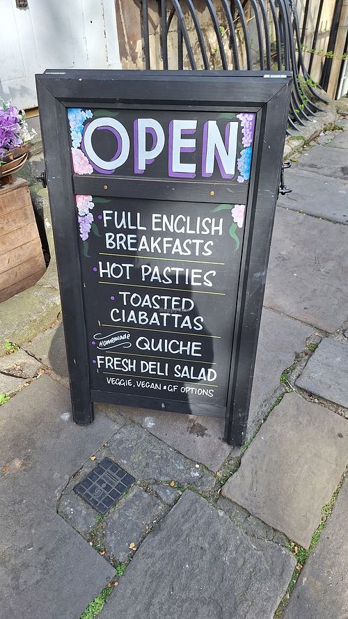 Vegan options at The Abbey Deli  in Bath