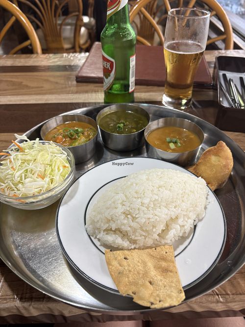 The vegetarian option  at Thali Spice in Takamatsu