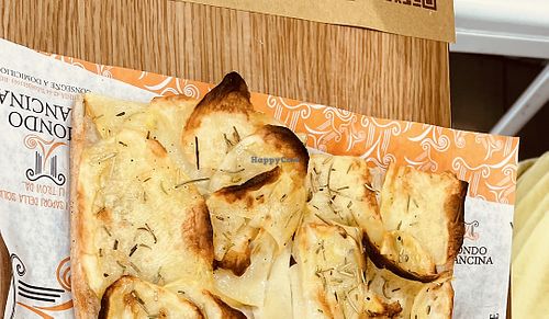 Vegan potato pizza   at Mondo Arancina Flaminia in Rome