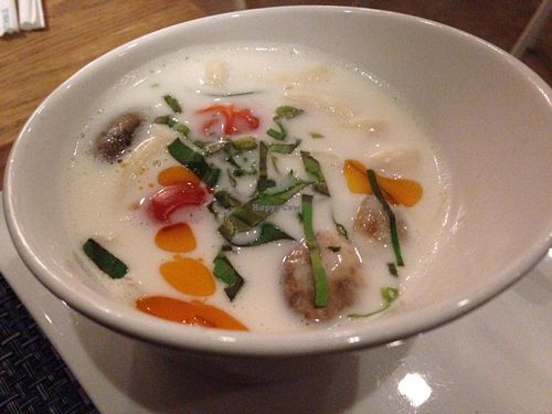 Coconut soup at Drink Art in Atlanta