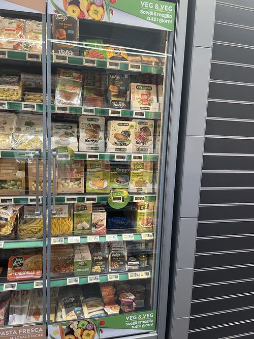 Full vegan section   at Pam Local - Roma Quattro Fontane in Rome