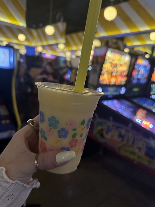 Vegan frozen drink   at Roxy's Arcade in Cambridge