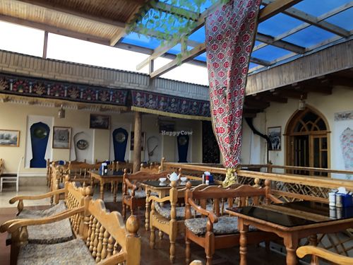 Terrace seating!  at Chinar in Bukhara