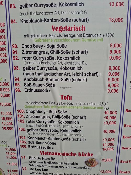  at Chopsticks Asia Bistro in Wernigerode