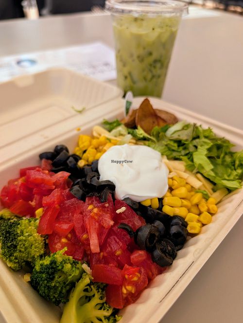 Taco salad minus the soy meat at QBB Diversity-Friendly Kitchen @ World Expo 2025 in Osaka