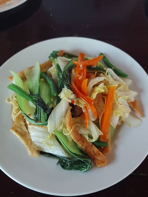 Veg noodles at YoYo Vegetarian Restaurant - Mi Nhon Em Hotel Muine (Mignonne Em) in Phan Thiet