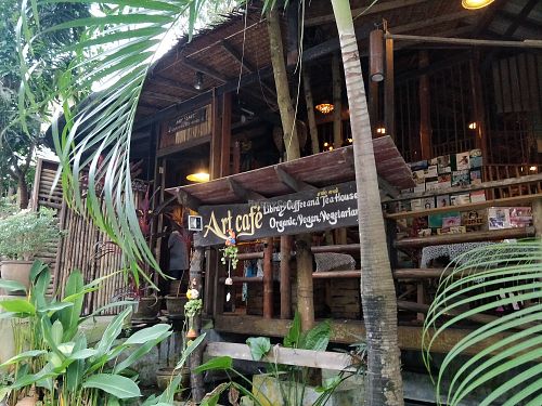 Outside at Art Cafe in Koh Phangan