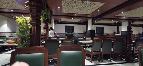 Beautiful interior design. at Woodlands Restaurant in Udupi