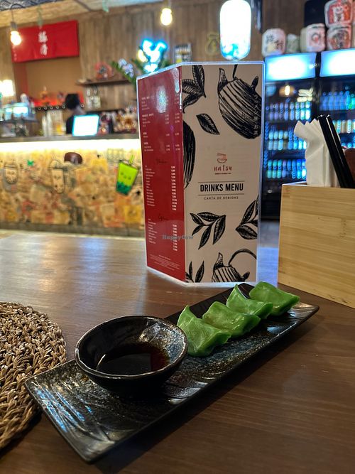 Vegan gyozas  at Natsu in Loule