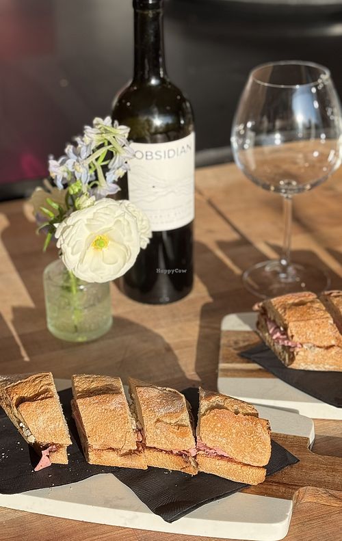 Parisian Sandwich (with house made ham)  at La Cave in Pasadena