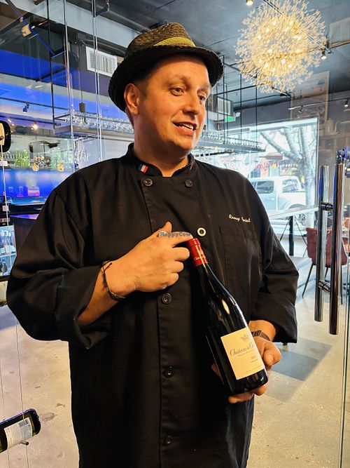 Chef Romy  at La Cave in Pasadena