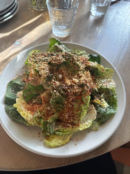 Vegan Caesar salad   at Melo's Italian Table  in Walnut Creek