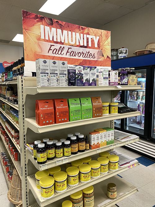 Lots of Elderberry Products for Fall  at Village Health Foods in Modesto
