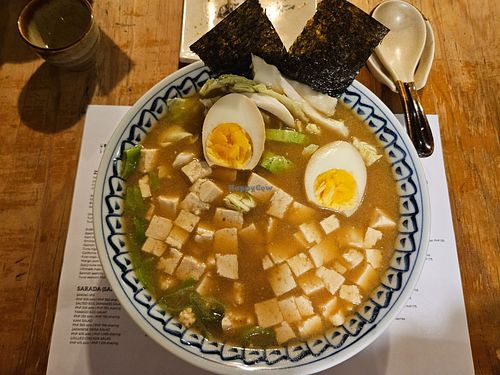 "Vegan" Harmony Ramen, PHP 495 - make sure to say you don't eat eggs when ordering at House of Aina in Los Banos