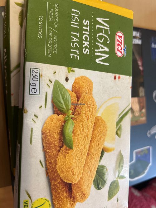 Vegan fish sticks   at Aroma Supermarkets  in Podgorica