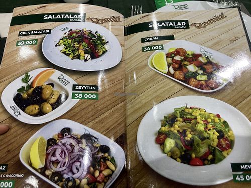 List  at Köfteci Ramiz - Magic City in Tashkent