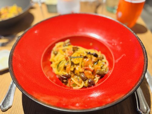Pasta with eggplant and tomatoes  at Ristorante Galleria in Munich